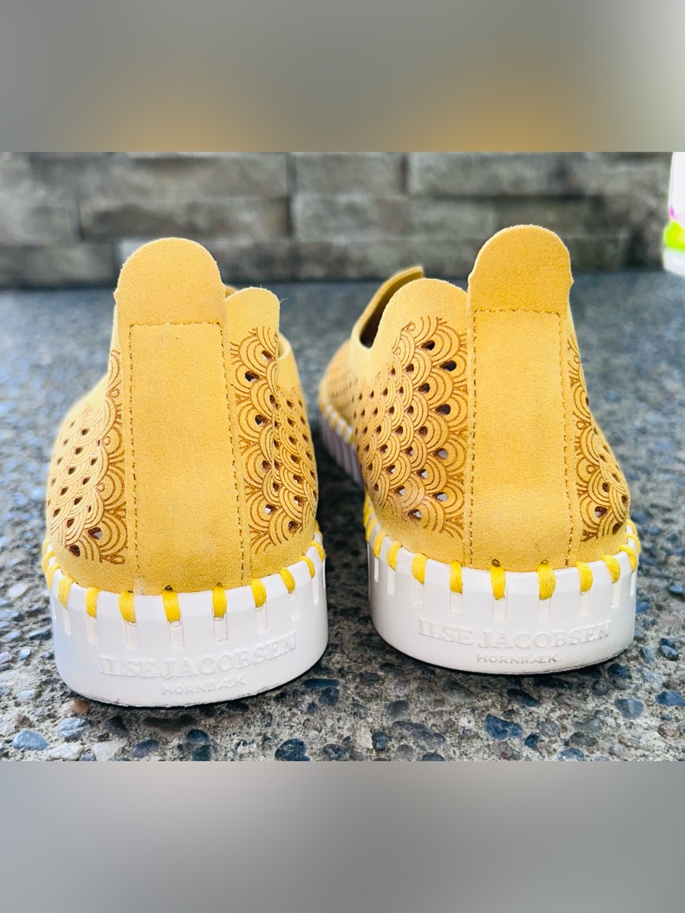 Ilse Jacobsen Yellow Suede Slip-On Sneakers 39 (9) - Picture 5 of 6